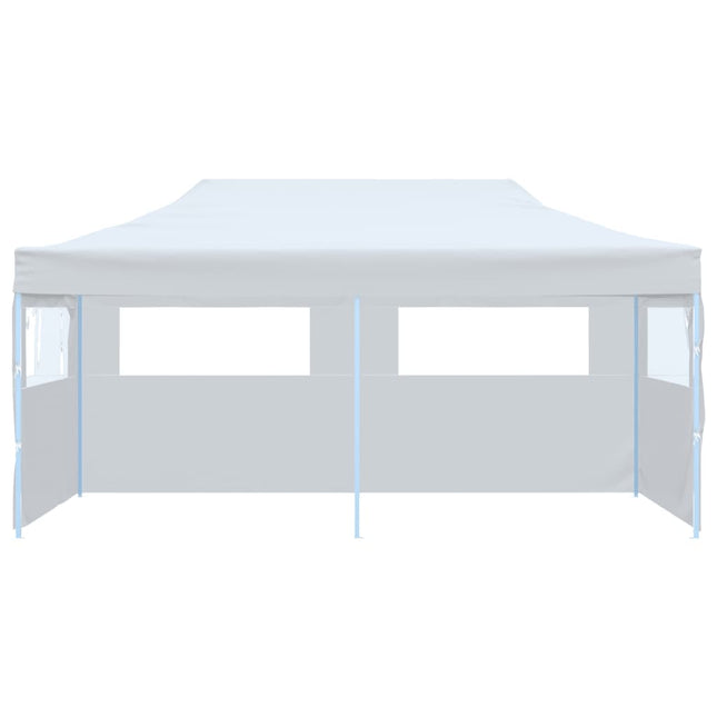 Partytent Pop-Up Met Zijwanden 3X6 M Staal Wit