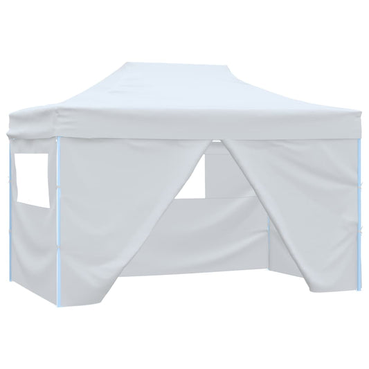 Partytent Met 4 Zijwanden Inklapbaar 3X4,5 M Wit