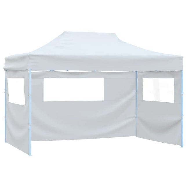Partytent Met 3 Zijwanden Inklapbaar 291X413X315 Cm Wit
