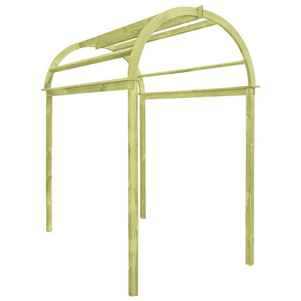 Tuinboog 125X150X235 Cm Geïmpregneerd Grenenhout Wit
