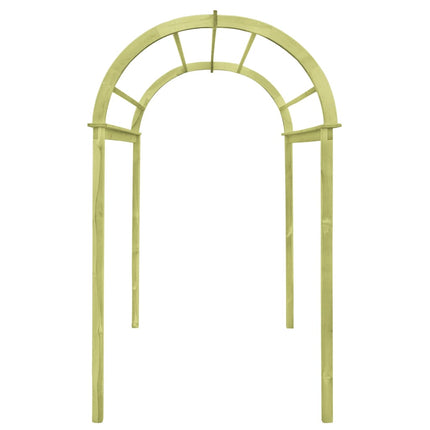 Tuinboog 125X150X235 Cm Geïmpregneerd Grenenhout Wit