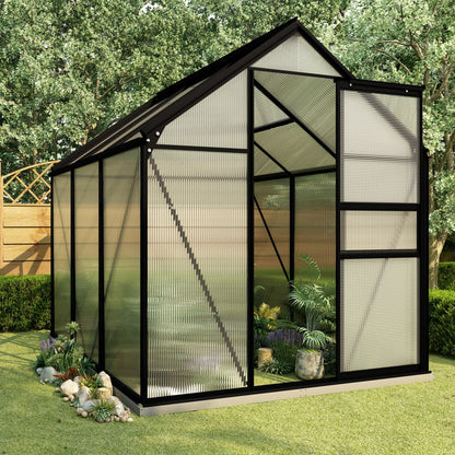 Tuinkas Met Basisframe 4,75 M² Aluminium Antracietkleurig