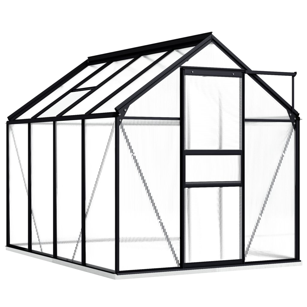 Tuinkas Met Basisframe 4,75 M² Aluminium Antracietkleurig