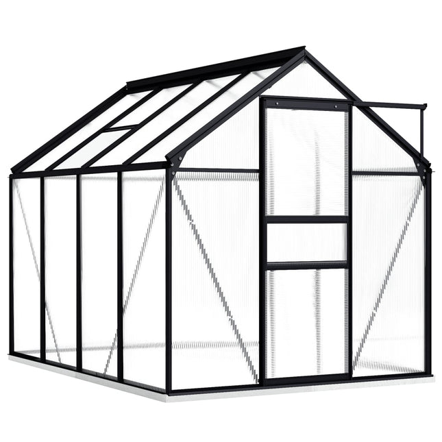 Tuinkas Met Basisframe 4,75 M² Aluminium Antracietkleurig