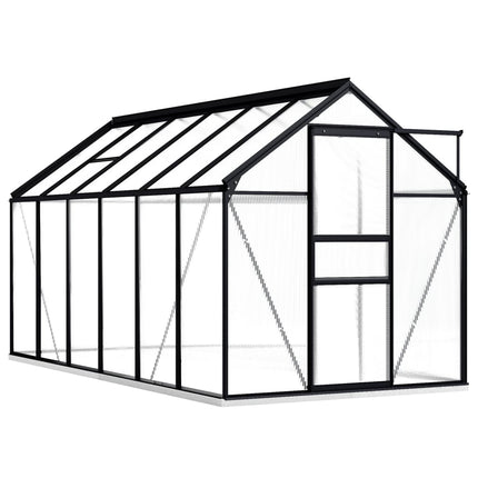 Tuinkas Met Basisframe 7,03 M³ Aluminium Antracietkleurig