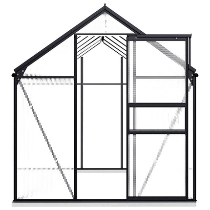 Tuinkas Met Basisframe 7,03 M³ Aluminium Antracietkleurig