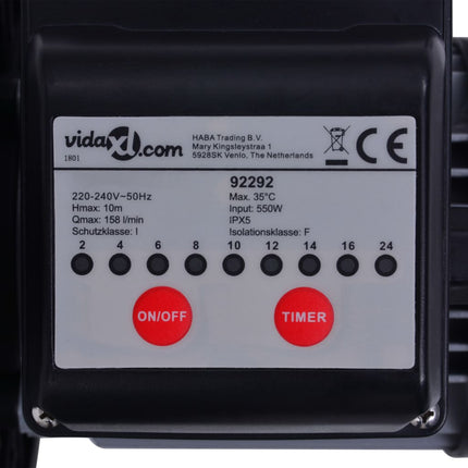 Zandfilterpomp Met Timer 550 W