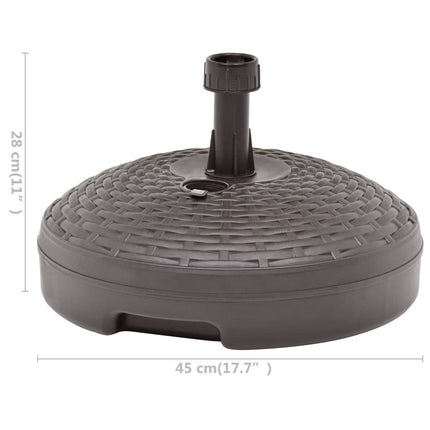 Parasolvoet Gevuld Met Zand/Water 20 L Kunststof Rattan