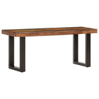 110 cm / massief gerecycled hout / met 2 poten