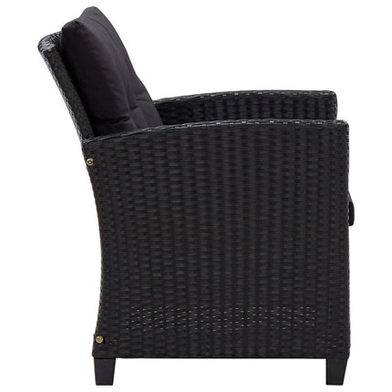 6-Delige Loungeset Met Kussens Poly Rattan
