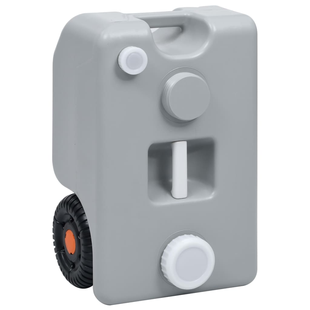 Watertank op wielen 25 L grijs