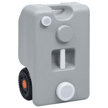 Watertank op wielen 25 L grijs