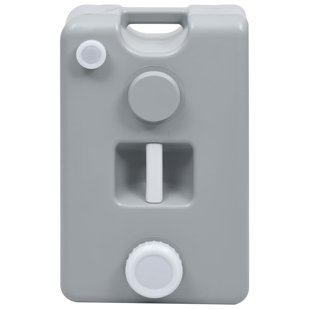 Watertank op wielen 25 L grijs