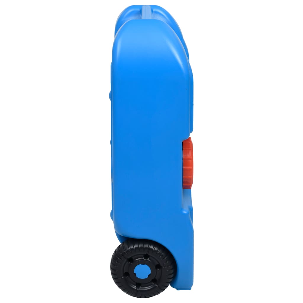 Mobiele watertank op wielen 40 L blauw