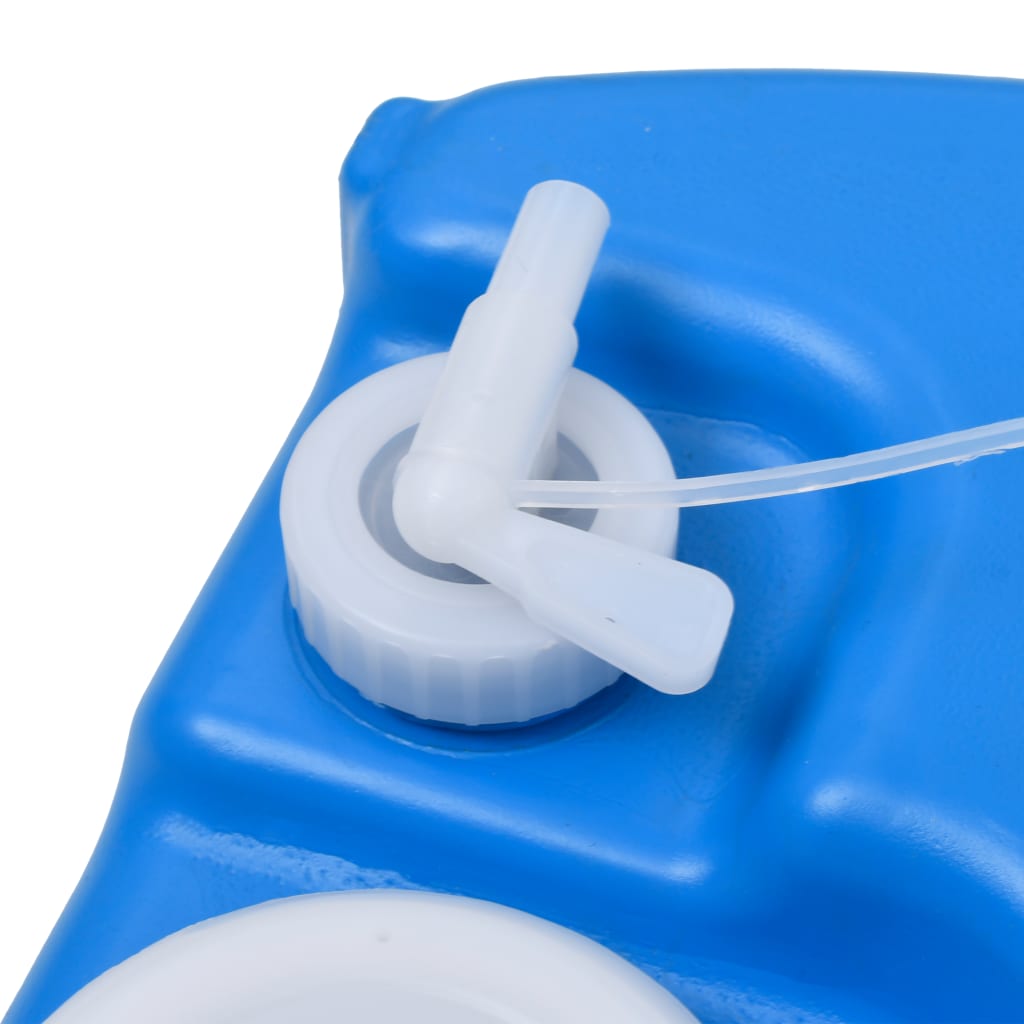 Mobiele watertank op wielen 40 L blauw