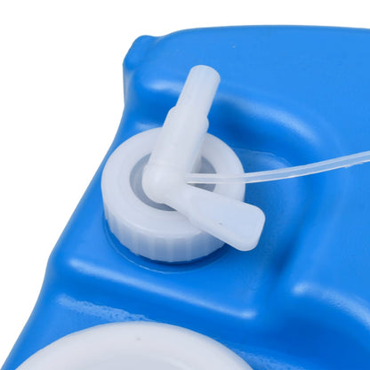 Mobiele watertank op wielen 40 L blauw