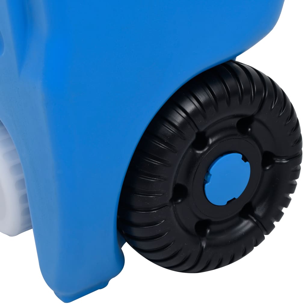 Mobiele watertank op wielen 40 L blauw