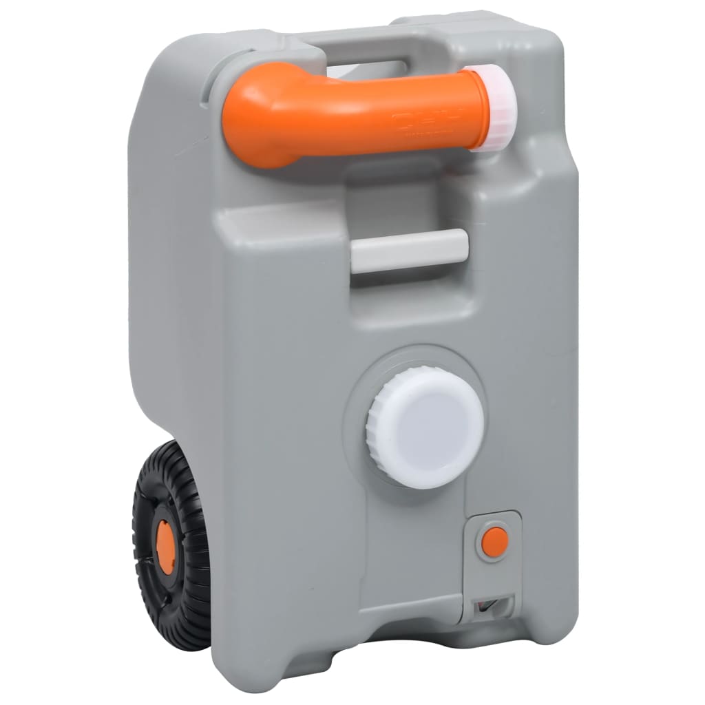 Watertank op wielen 25 L grijs
