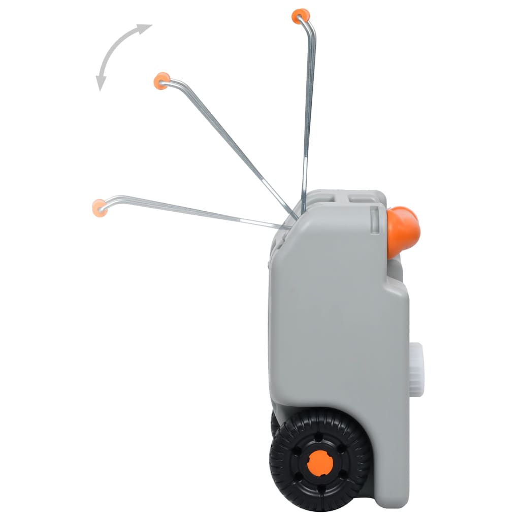 Watertank op wielen 25 L grijs