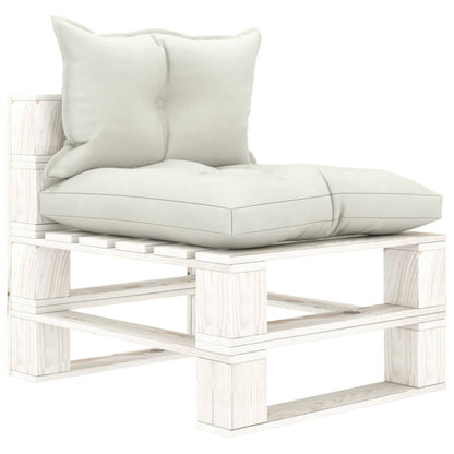 Tuinmiddenbank Met E Kussens Pallet Hout