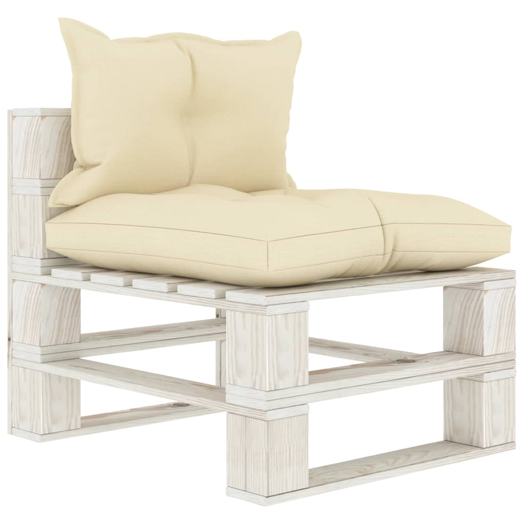 Tuinmiddenbank Met E Kussens Pallet Hout