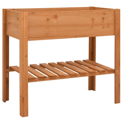 Plantenbak 88X43X80 Cm Vurenhout Oranje En Bruin