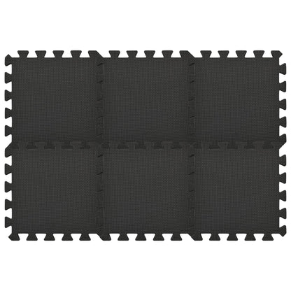 54x Vloermatten 4,86 ㎡ EVA-schuim zwart