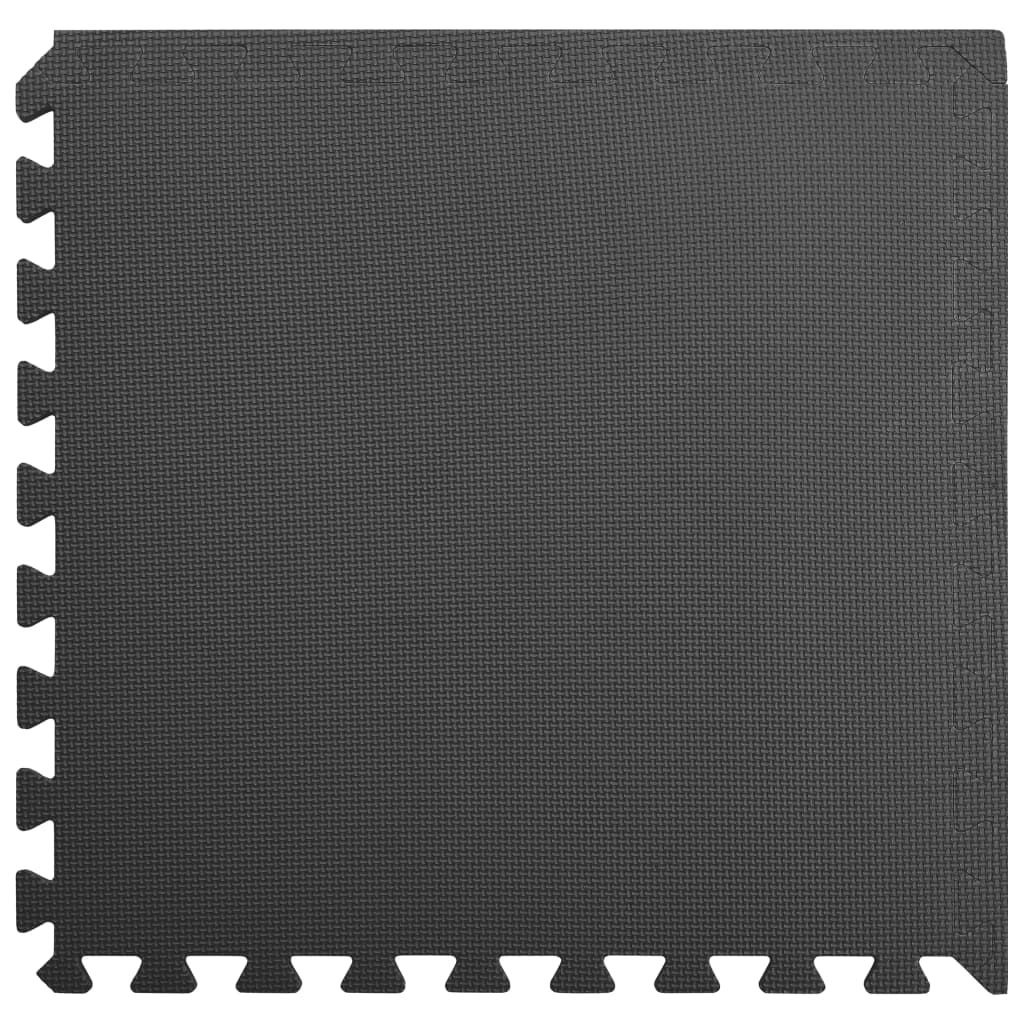 Vloermatten 6 st 2,16 ㎡ EVA-schuim zwart