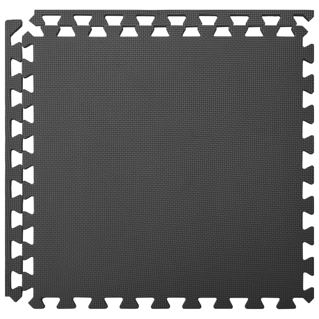 Vloermatten 6 st 2,16 ㎡ EVA-schuim zwart