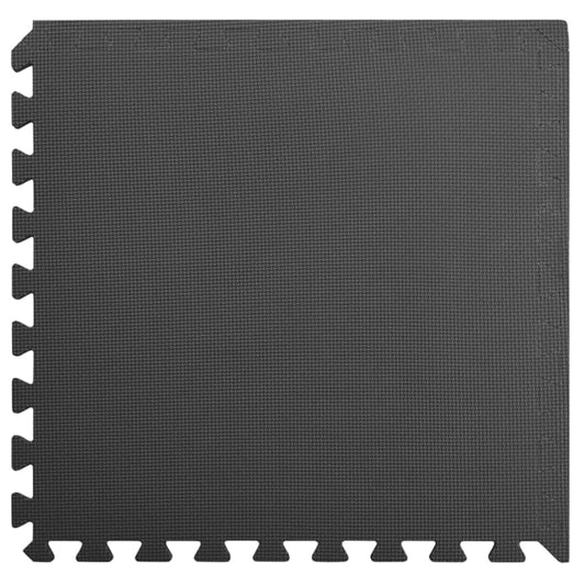 Vloermatten 24 st 8,64 ㎡ EVA-schuim zwart