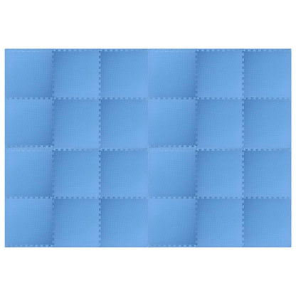 Vloermatten 24 st 8,64 ㎡ EVA-schuim blauw