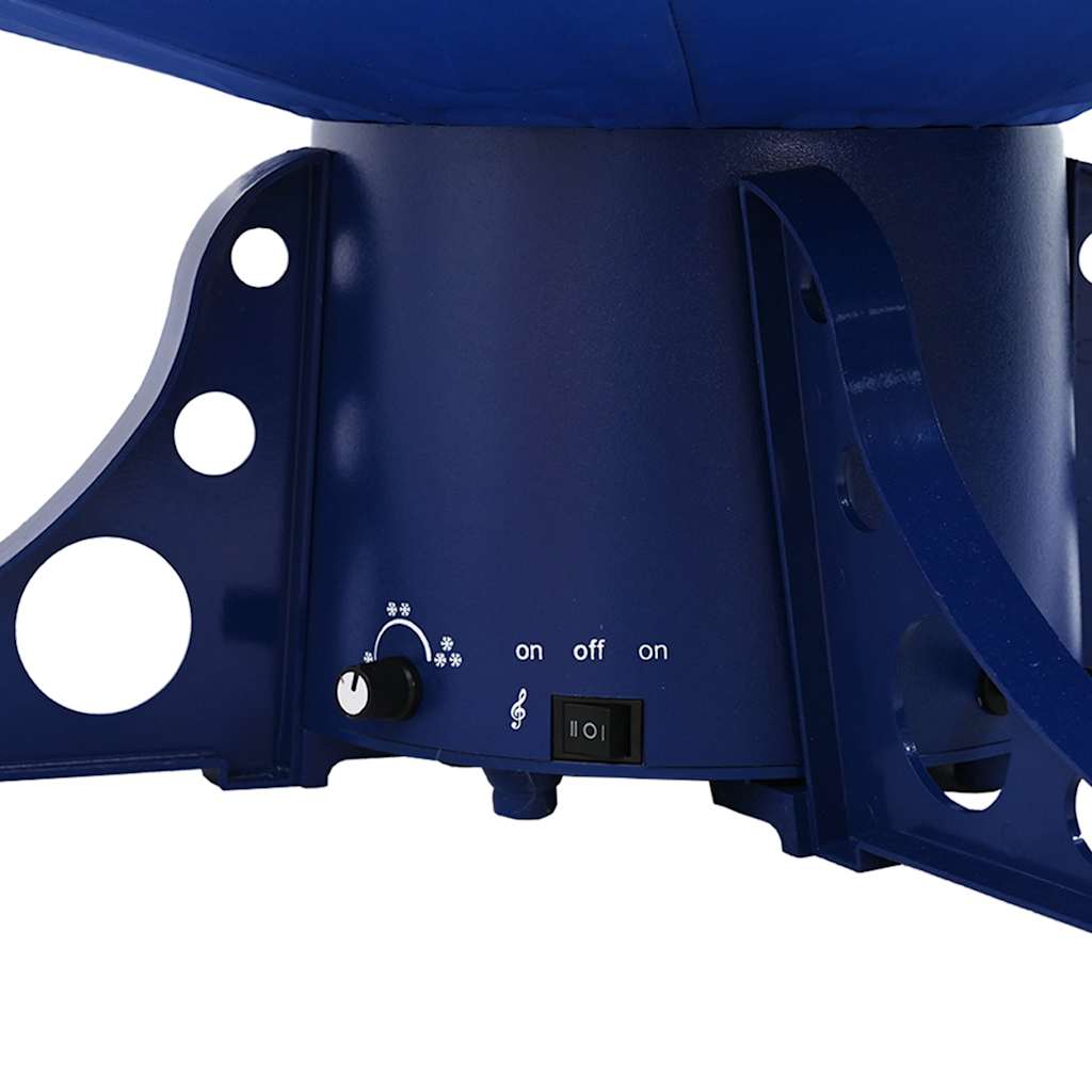 Kerstboom sneeuwend met paraplubasis 170 cm PVC blauw