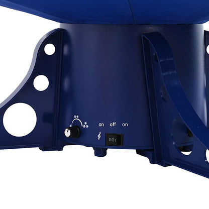 Kerstboom sneeuwend met paraplubasis 170 cm PVC blauw