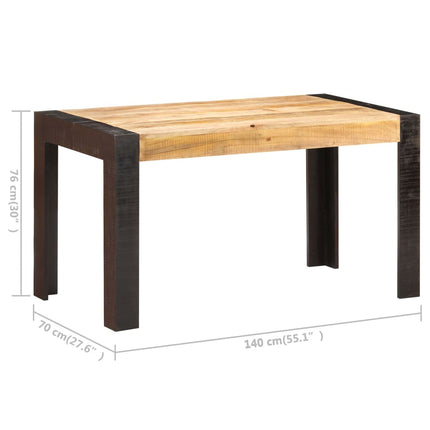 Eettafel Massief Ruw Mangohout