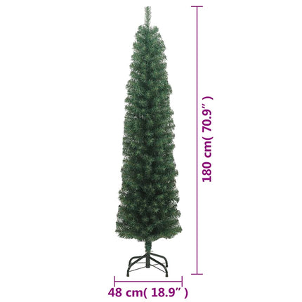Kunstkerstboom Met Standaard Smal Pvc