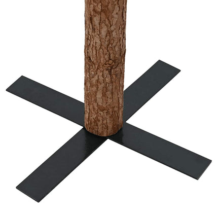 Kerstboom Met Echt Hout En Dennenappels Smal 180 Cm Pvc Groen