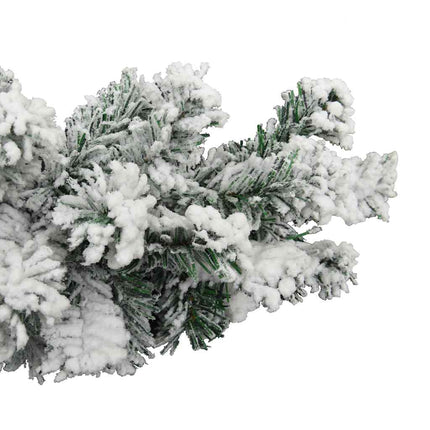 Kerstslinger Met Sneeuw Pvc Groen