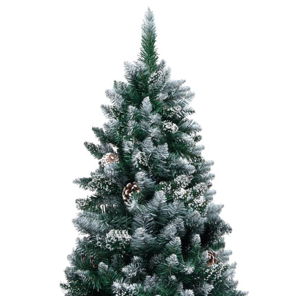 Kunstkerstboom Met Dennenappels En Witte Sneeuw 180 Cm
