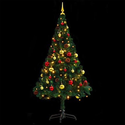 Kunstkerstboom Met Verlichting En Kerstballen 150 Cm