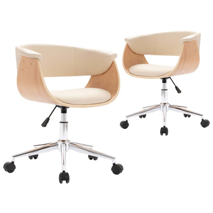Eetkamerstoelen Draaibaar Kunstleer Kleurig