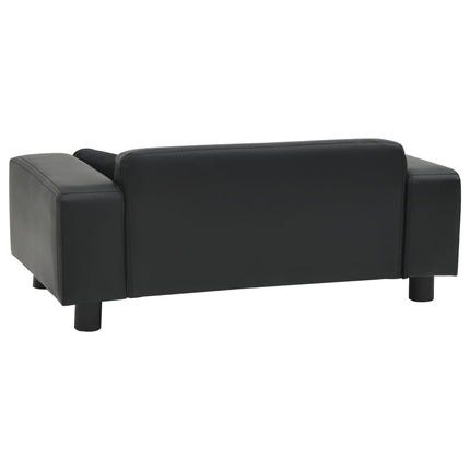 Hondenbank 81X43X31 Cm Pluche En Kunstleer