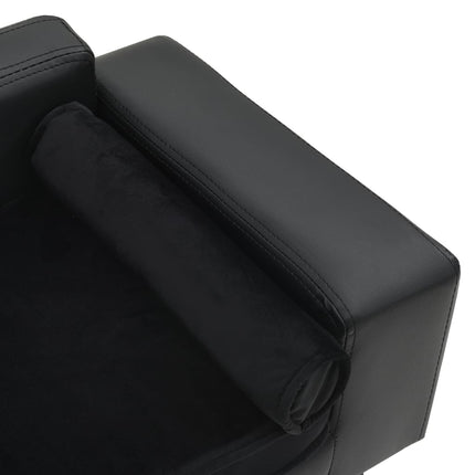 Hondenbank 81X43X31 Cm Pluche En Kunstleer