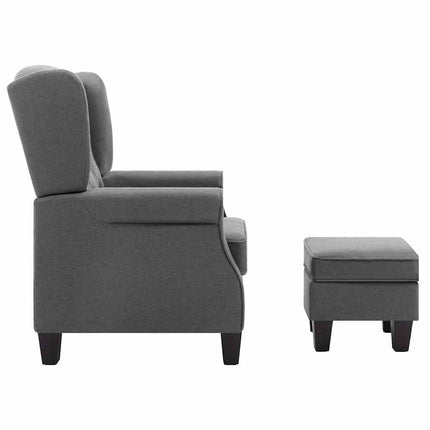 Fauteuil Met Voetenbankje Stof