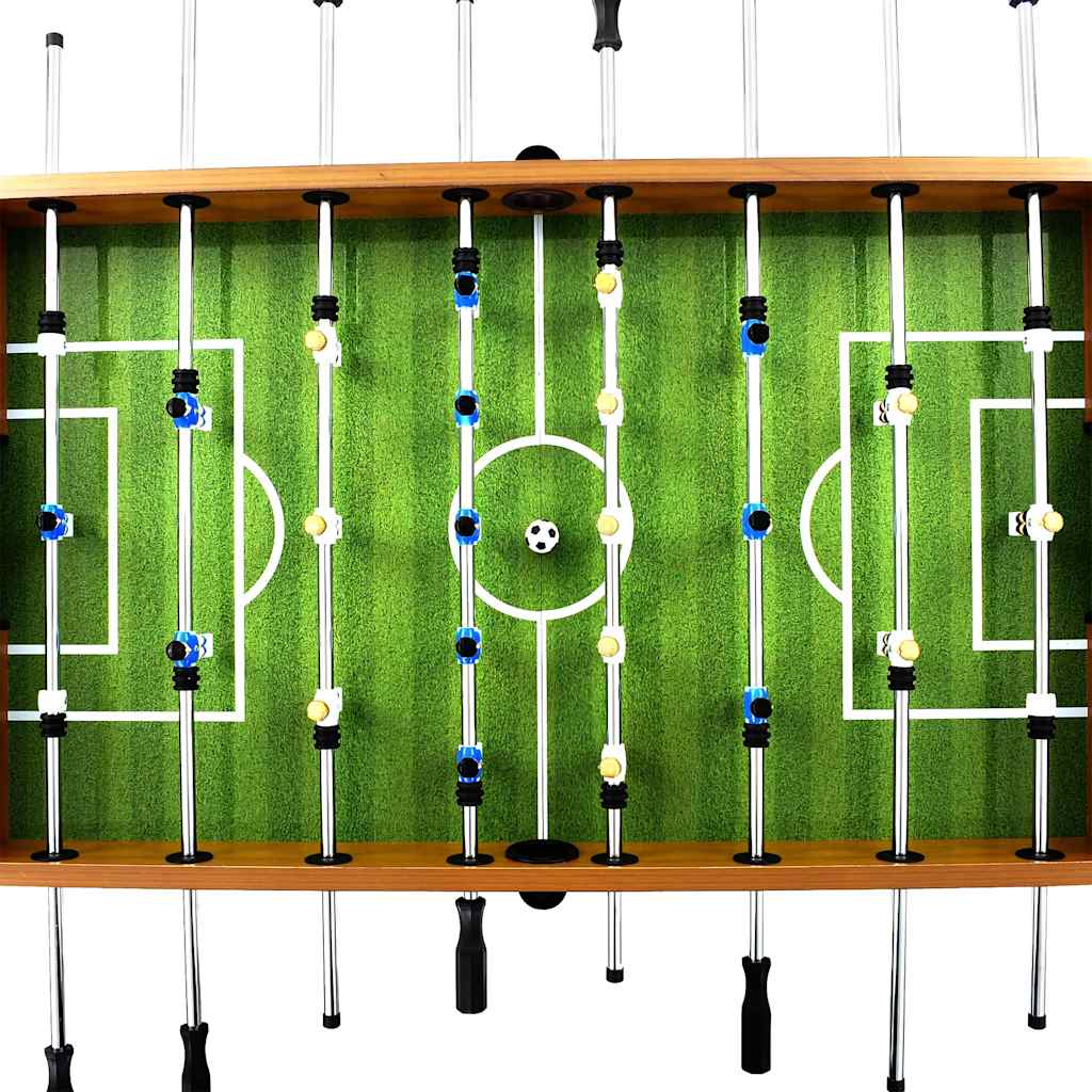 Voetbaltafel 60 kg 140x74,5x87,5 cm staal lichtbruin en zwart