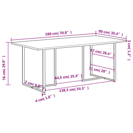 Eettafel 180 Cm