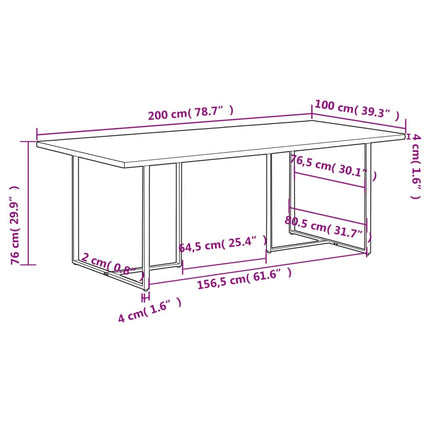 Eettafel 200 Cm