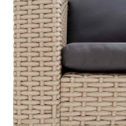 Tuinbank 2-Zits Met Kussens Poly Rattan