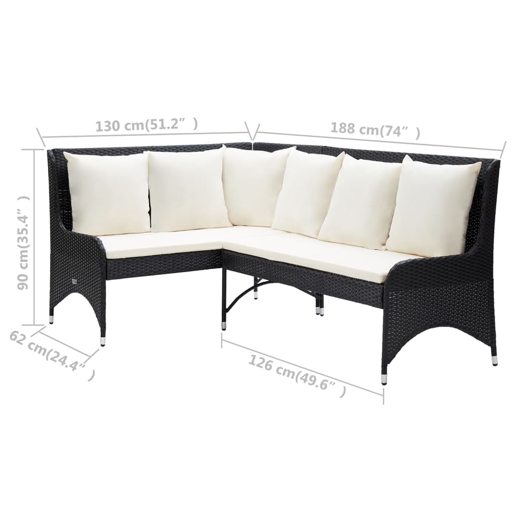 Tuinhoekbanken Poly Rattan