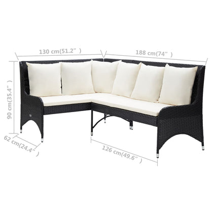 Tuinhoekbanken Poly Rattan