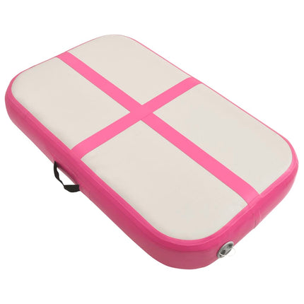 Gymnastiekmat Met Pomp Opblaasbaar Pvc Roze